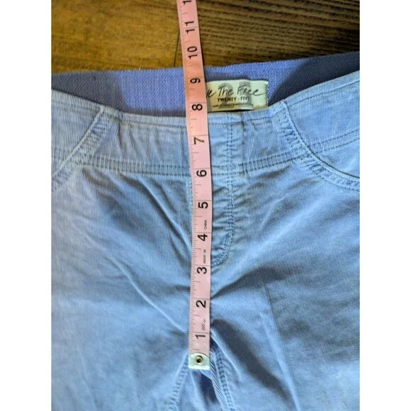 Free People Pull On Corduroy Flare Pants Size 25 Lavender Purple - Picture 4 of 7
